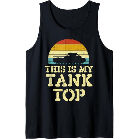 This Is My Tank Top Sunset Retro Military Pun Men Women Kids Tank Top MADE IN USA