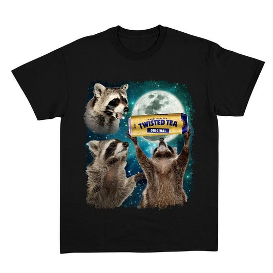 Three Raccoons Twisted Tea Vintage Graphic T-shirt, Retro 90s Funny Meme Raccoon Tee,Sweatshirt, Hoodie, Comfort Color, Menswear Womenswear Streetwear