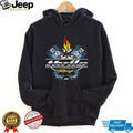 Thrila Racing Two Wheels One Family Piston Flame Graphic T Shirt