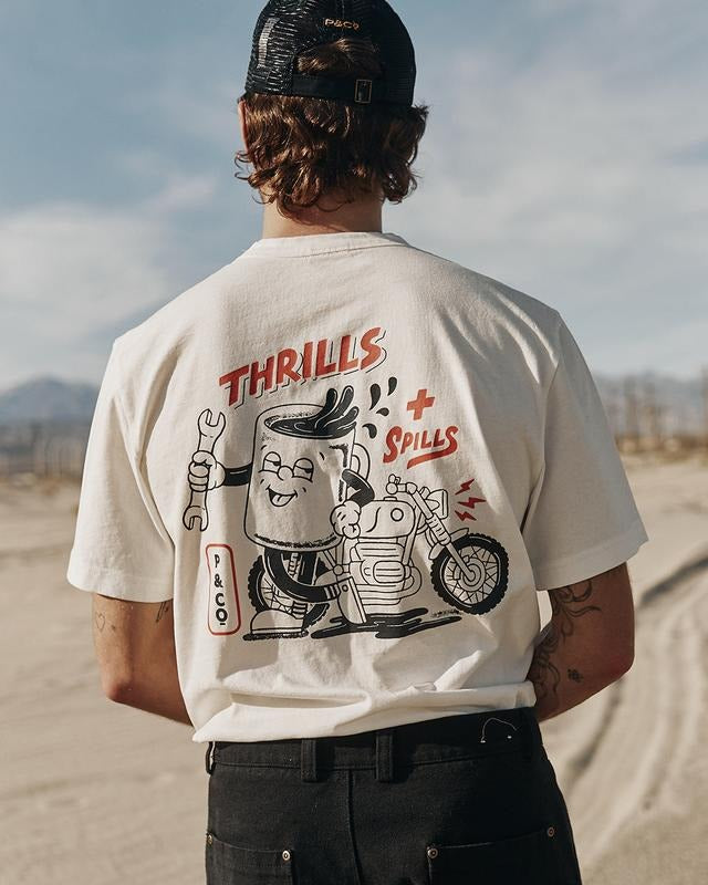 Thrills & Spills T-Shirt - Naughty Clothes Men Hoodie, Sweatshirt | WearSparks.com
