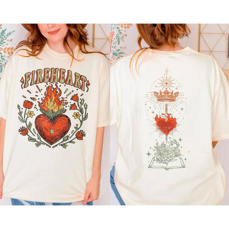 Throne of Glass Fan Shirt, Aelin Galathynius Fireheart Kingsflame Tee, Book Lovers Sweatshirt, Booktok T-Shirt, Vintage Bookish Shirt