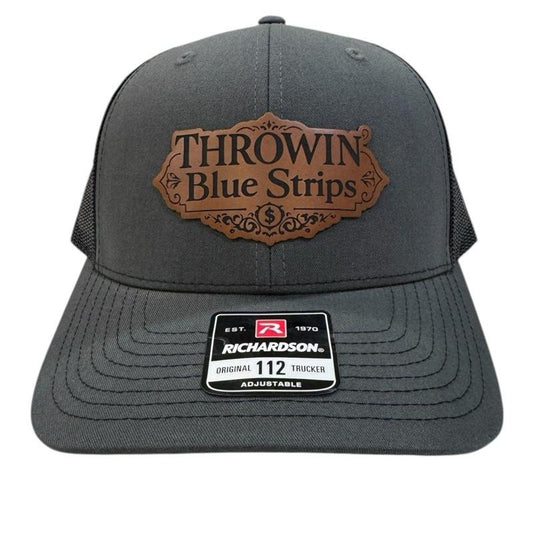Throwin Blue Strips! Available in Flex Fit, Richardson 112, Golf Hats, Pony Tail Hats