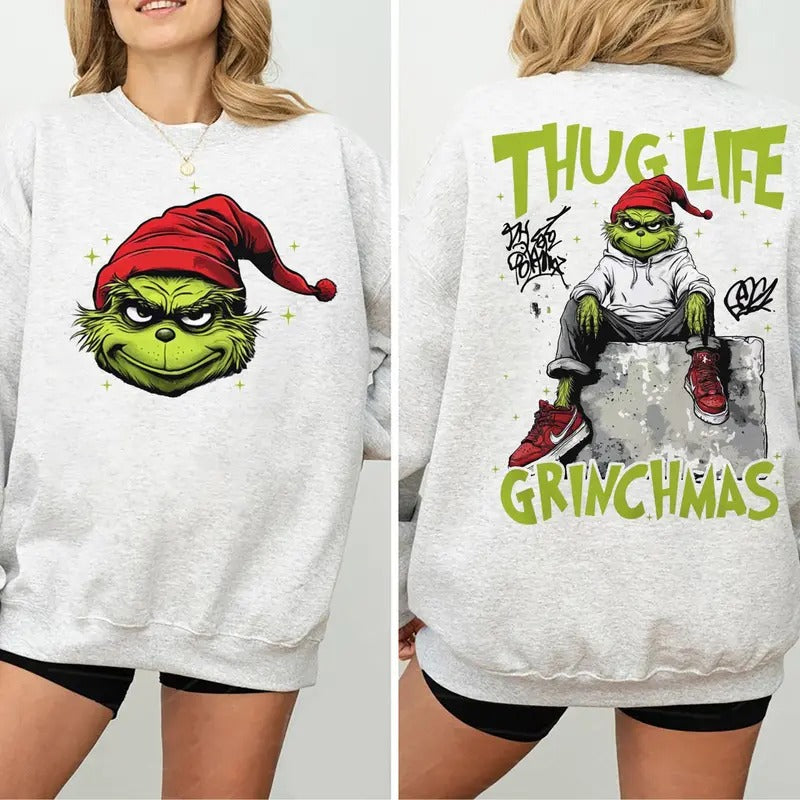 Thug Life Christmas Sweatshirt, Christmas Movie Character T Shirt, Thug life xmas 2024