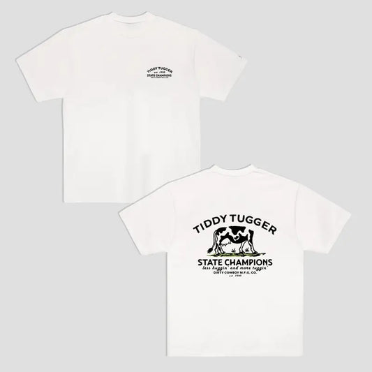 Tiddy Tugger 1990 State Champions Men's T-Shirt - Funny Meme Shirt - 100% Cotton