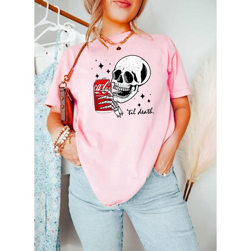 Till Death Cola Sweatshirt, Skeleton Shirt, Halloween Hoodie, Cute Coke Shirt, Skeleton Sweatshirt, Gift For Her, Soda Shirt  T-shirt, sweater and Hoodie