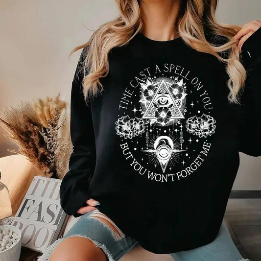 Time Cast A Spell On You But You Won't Forget Me Shirt, Classic Rock Band Lover Sweatshirt, Retro Music Fan Gift,...