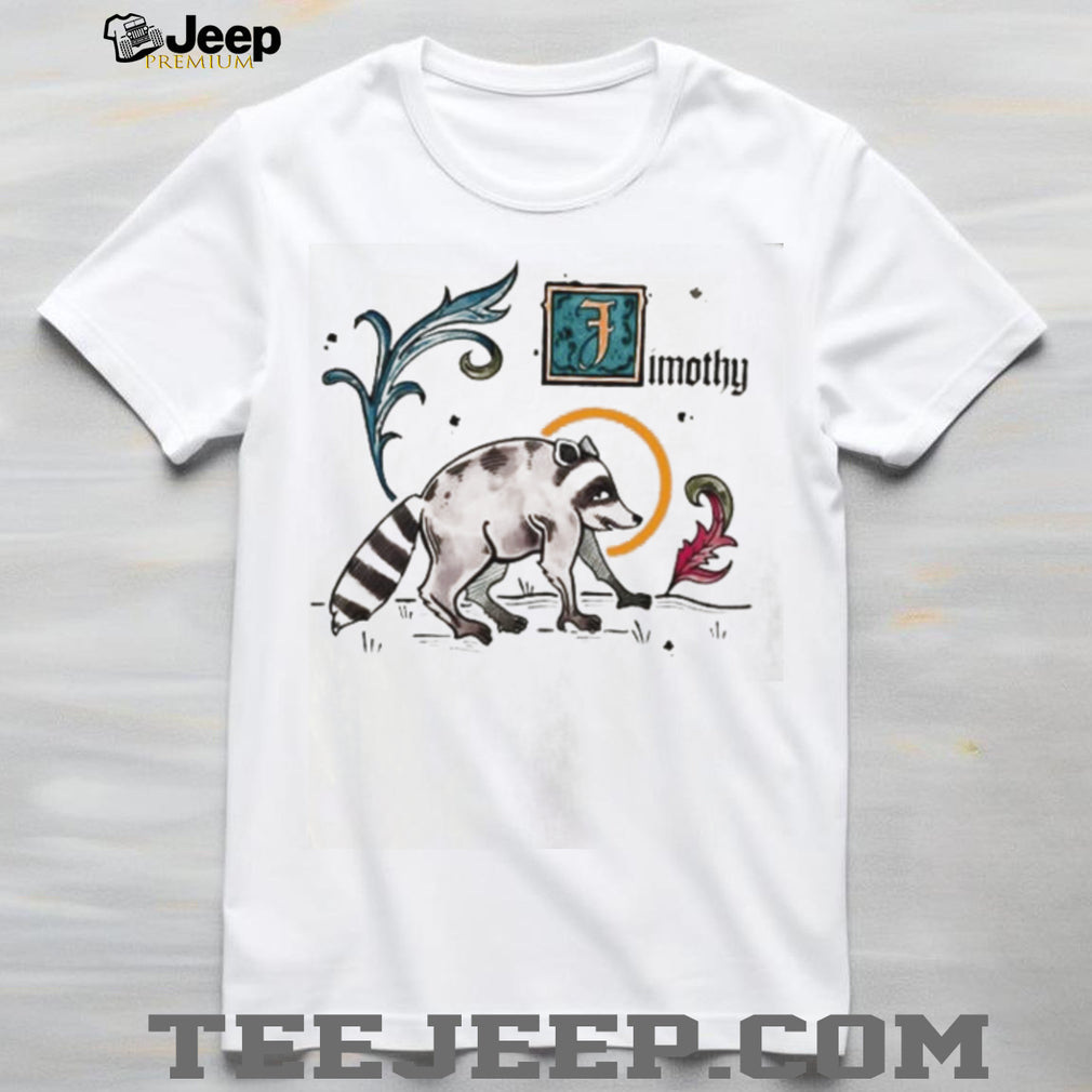Timothy Jimothy Raccoon Medieval Illuminated Manuscript shirt