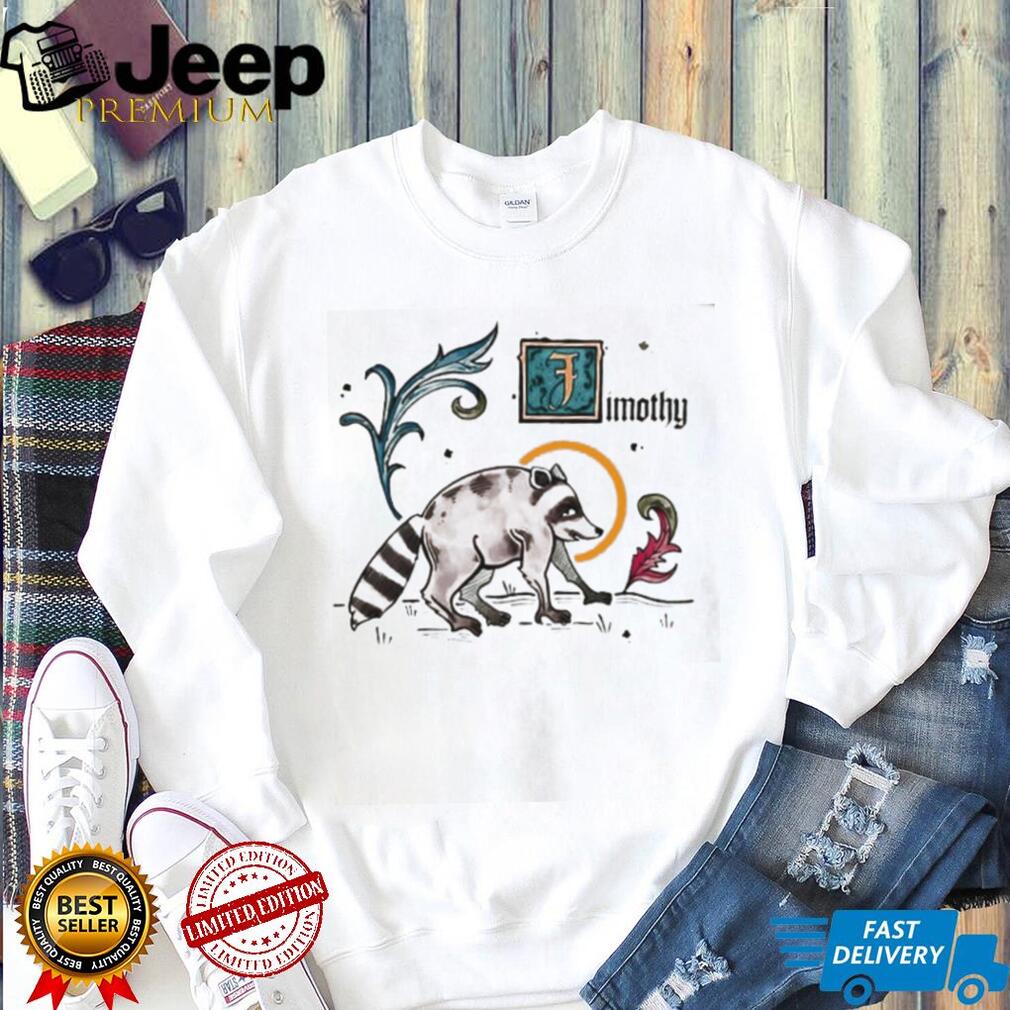 Timothy Jimothy Raccoon Medieval Illuminated Manuscript shirt