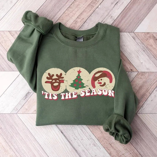 Tis The Season Christmas Sweatshirt, Christmas Tis The Season Shirt, Xmas Christmas Shirt, Cute Christmas Cookies Sweatshirt, Christmas Holiday Gift Shirt, Winter Shirt