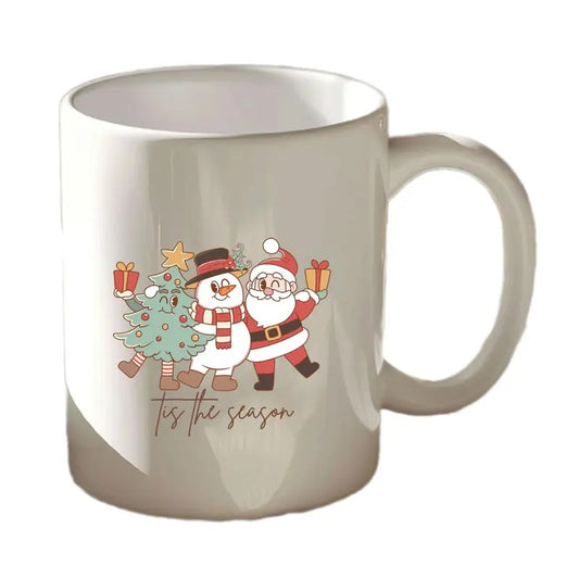 Tis The Season Holiday Coffee Mug, Merry Christmas Mug, Cute Holiday Gift, Christmas Mug, Holiday Mug, Secret Santa Gift Cup, 11 15oz Ceramic Cup