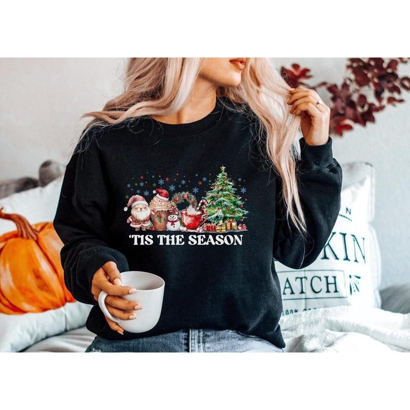 Tis The Season Sweatshirt, Christmas Tis The Season Sweatshirt, Merry Christmas Shirt, Christmas Sweatshirt, Cute Winter...