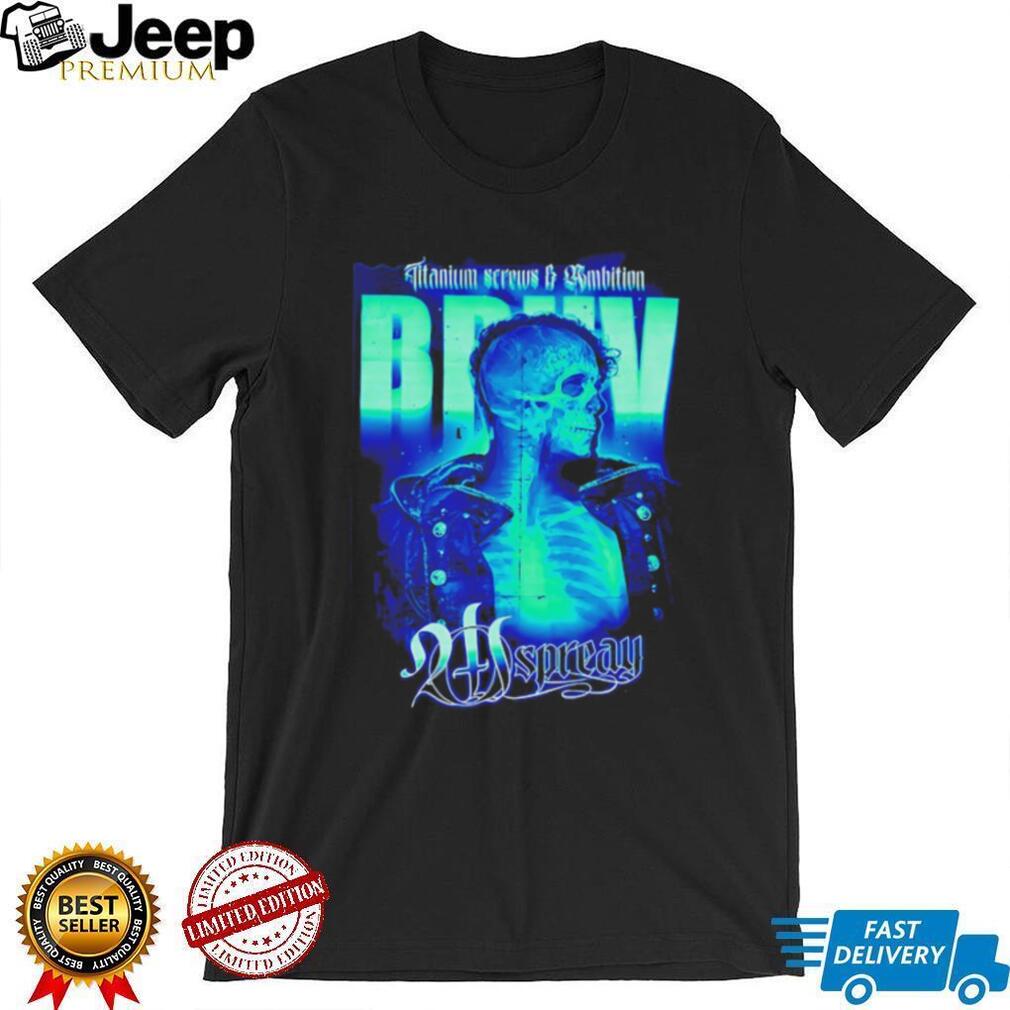 Titanium Screws and Ambition Skeleton X Ray Graphic T Shirt