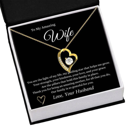 To My Amazing Wife Necklace, Perfect Gift For Anniversary Birthday Mother's Day Or Christmas, Jewelry Gift For Wife, Love...