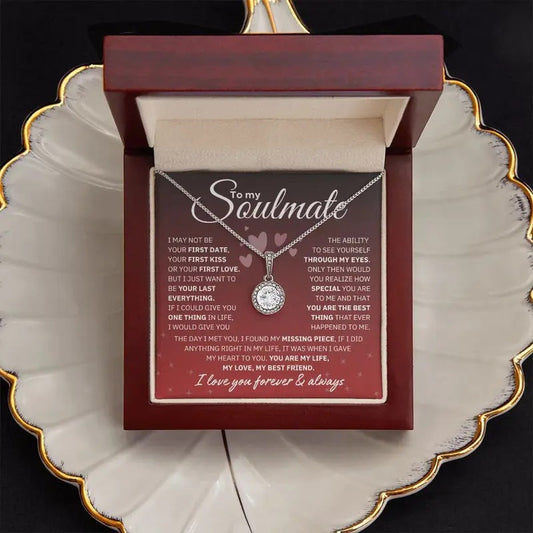 To My Soulmate Necklace For Women, Gifts For Wife, Unique Presents For Girlfriend, Jewelry Gift For Her, Love Necklace...