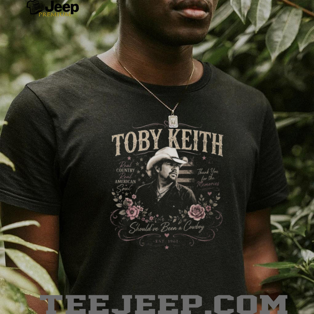 Toby Keith Should’ve Been A Cowboy Memorial Tribute Flowers Graphic T Shirt