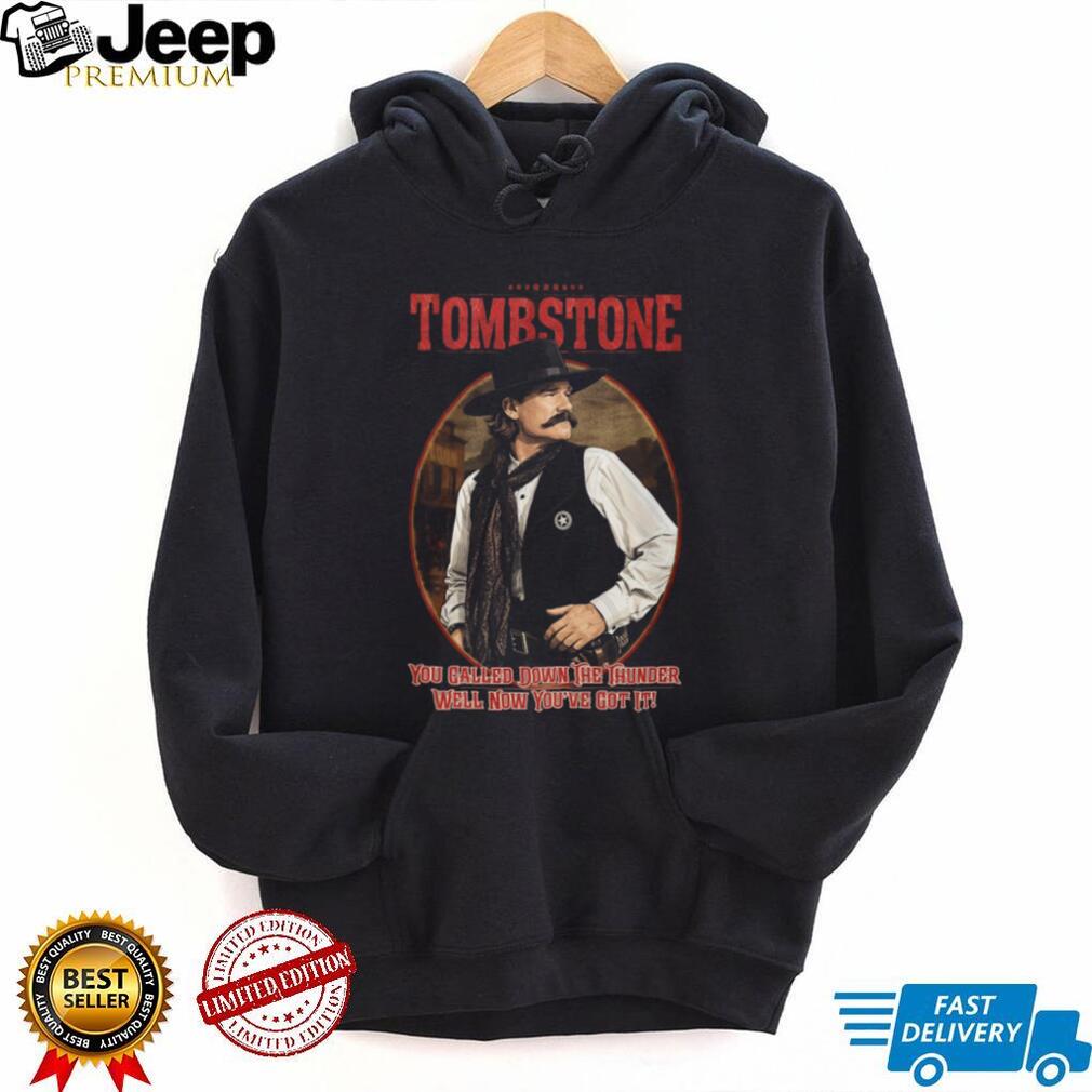 Tombstone Movie Wyatt Earp You Called Down The Thunder Vintage Graphic T Shirt