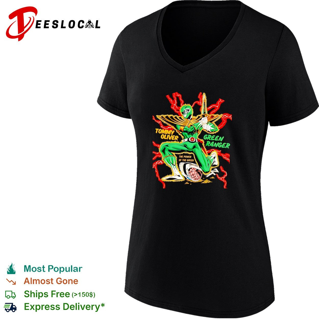 Tommy Oliver Green Ranger The Power of the Green shirt