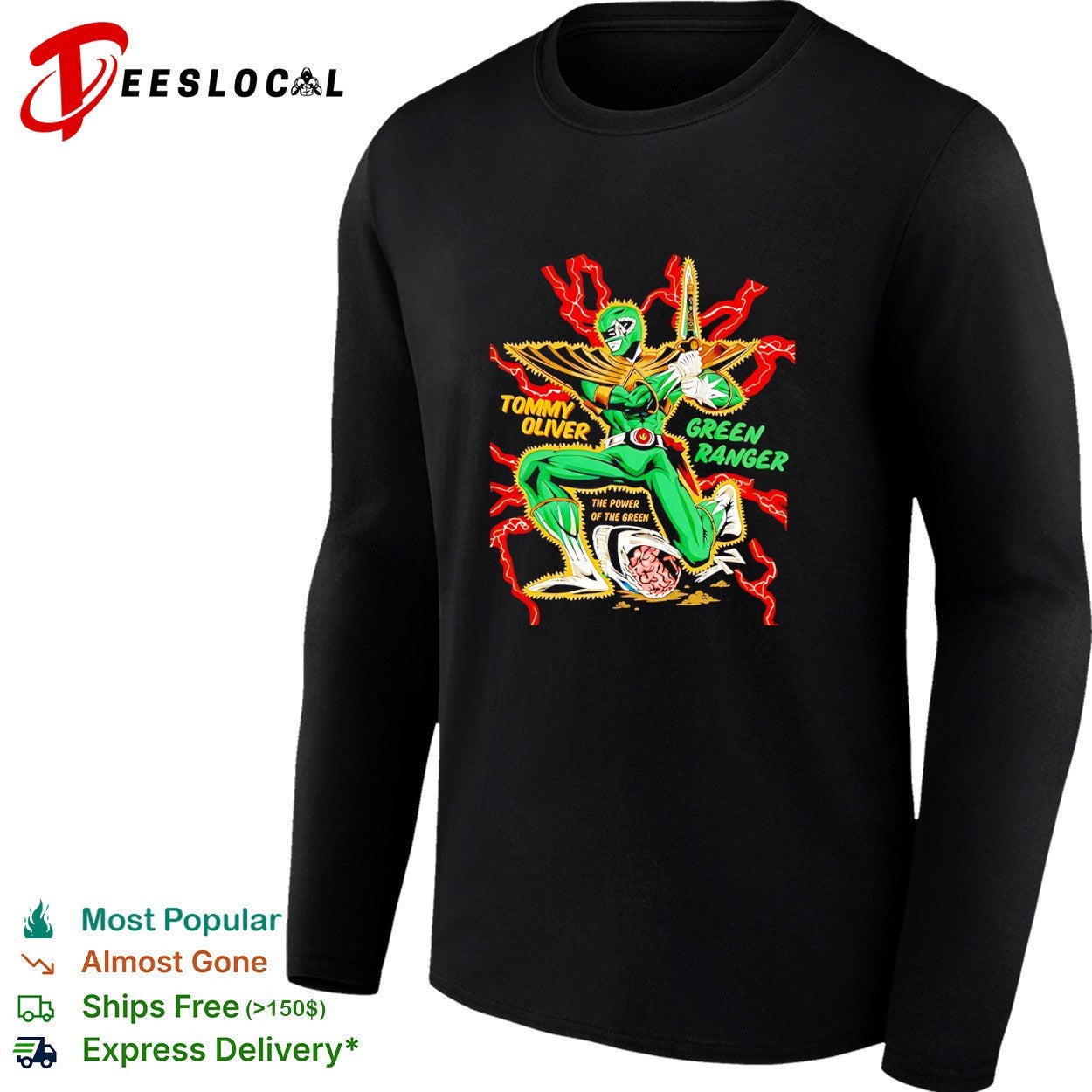 Tommy Oliver Green Ranger The Power of the Green shirt