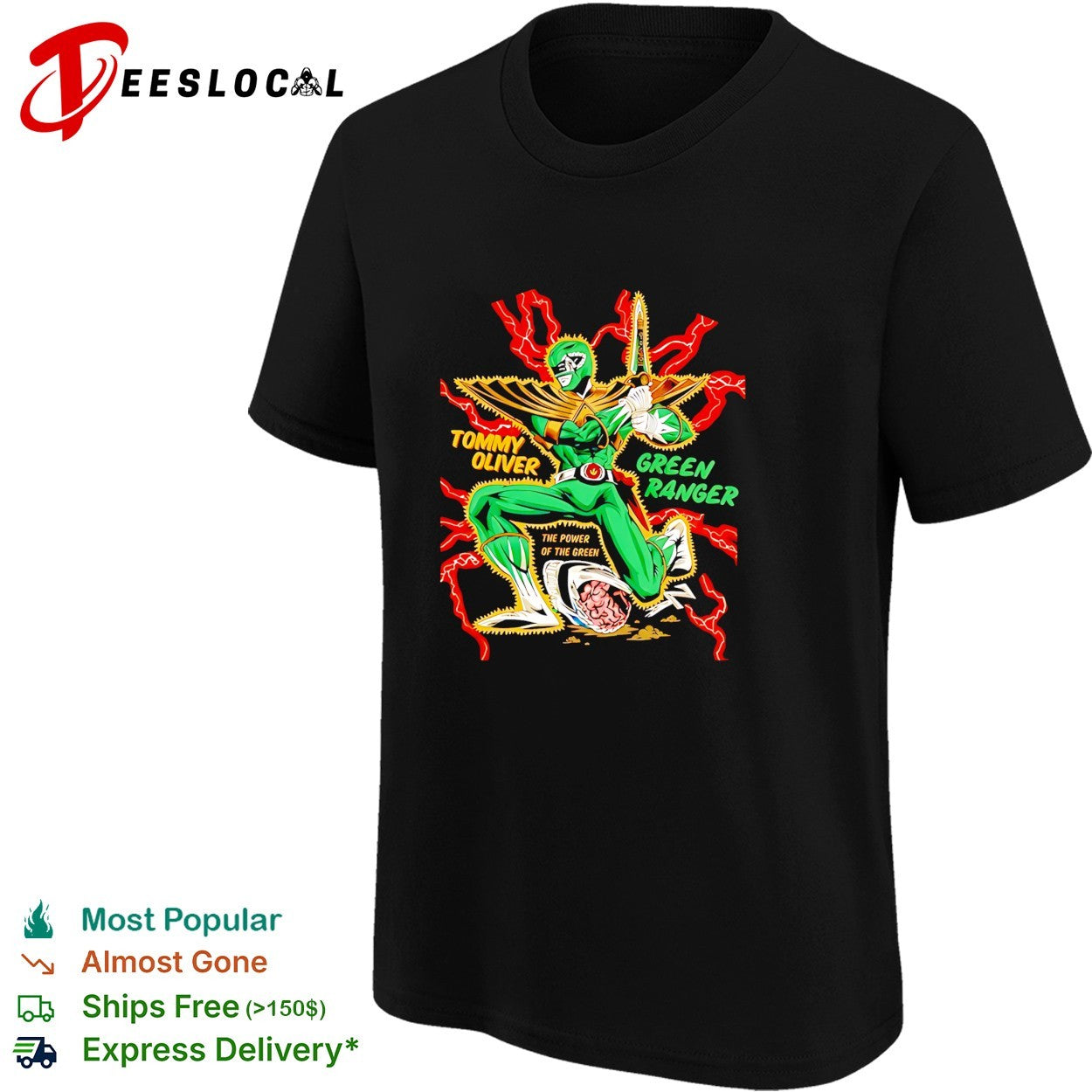Tommy Oliver Green Ranger The Power of the Green shirt