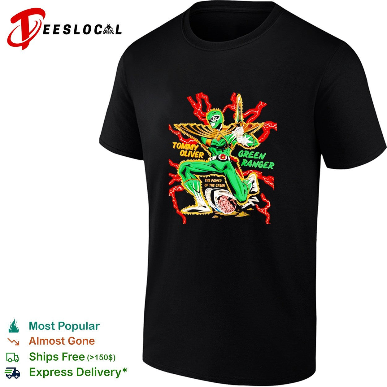 Tommy Oliver Green Ranger The Power of the Green shirt
