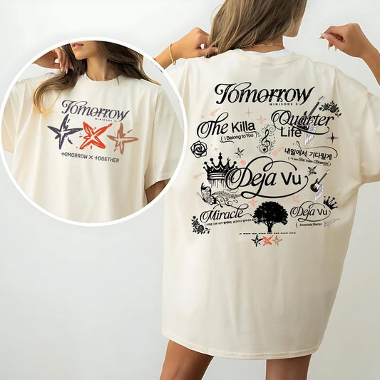 Tomorrowxtogether Tomorrow Tracklist Tee Shirt, T.Xt Tomorrow Minisode 3 Shirt, T.Xt Tour Act Promise Shirt, Tx.T Dejavu, The Killa, Miracle, Unisex T-Shirt, Gifts For Men Women, Short Sleeve Tee Shirt