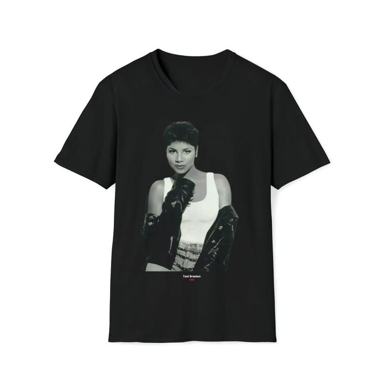 Toni Braxton - Living Legend - Unisex Softstyle T-Shirt Menswear Top Underwear Streetwear Tshirt Man Tropical Crewneck Shortsleeve Round Neck Casual
