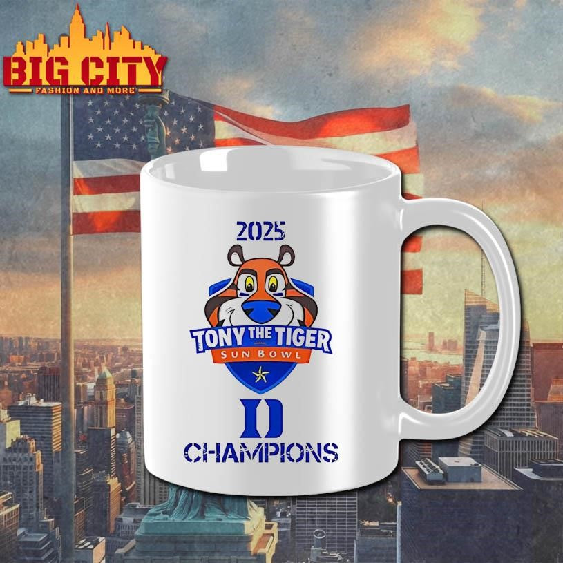Tony The Tiger Sun Bowl Champions 2025 Duke Football Shirt