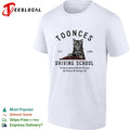 Toonces driving school cat sitting at wheel 1989 he drives all over town shirt