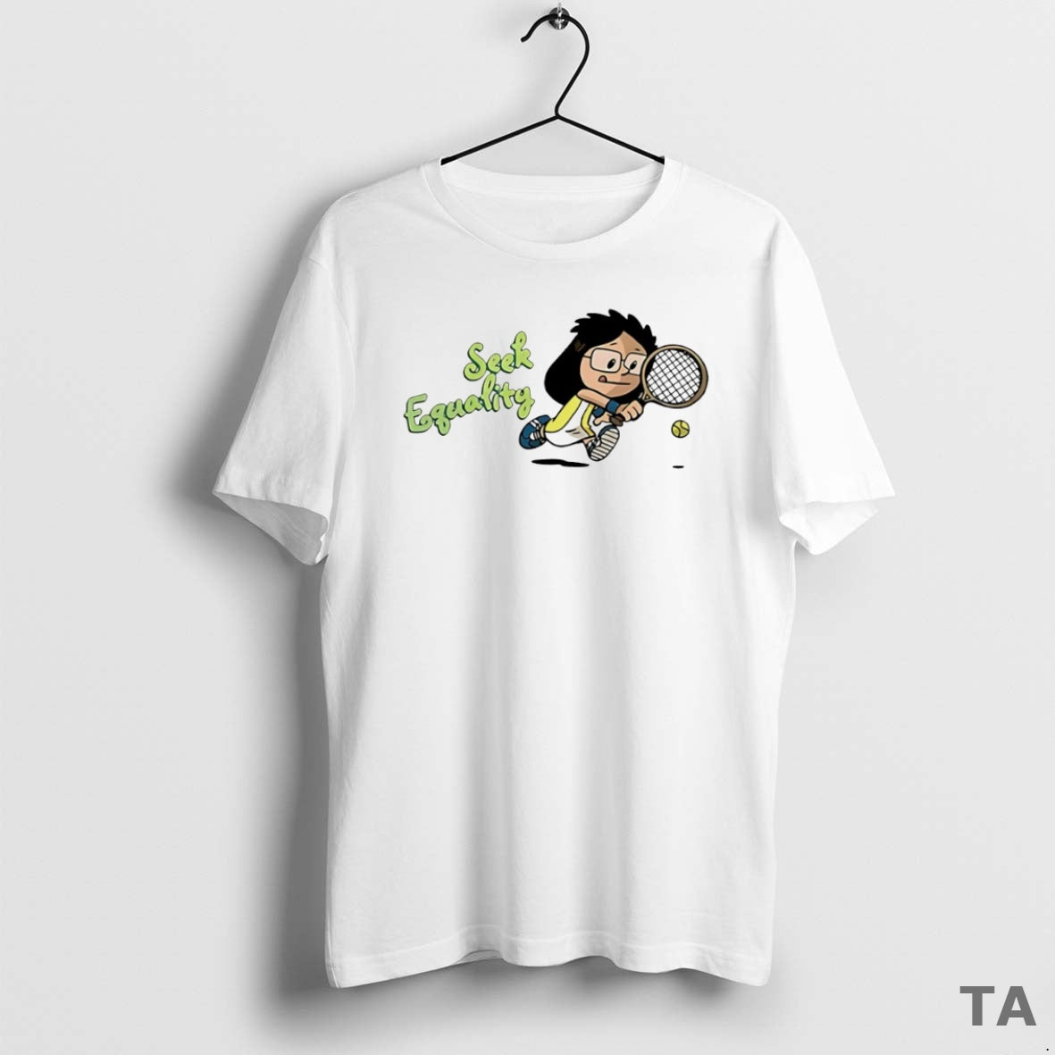 Top Billie Jean King Seek Equality Circle T Shirt Sweater
