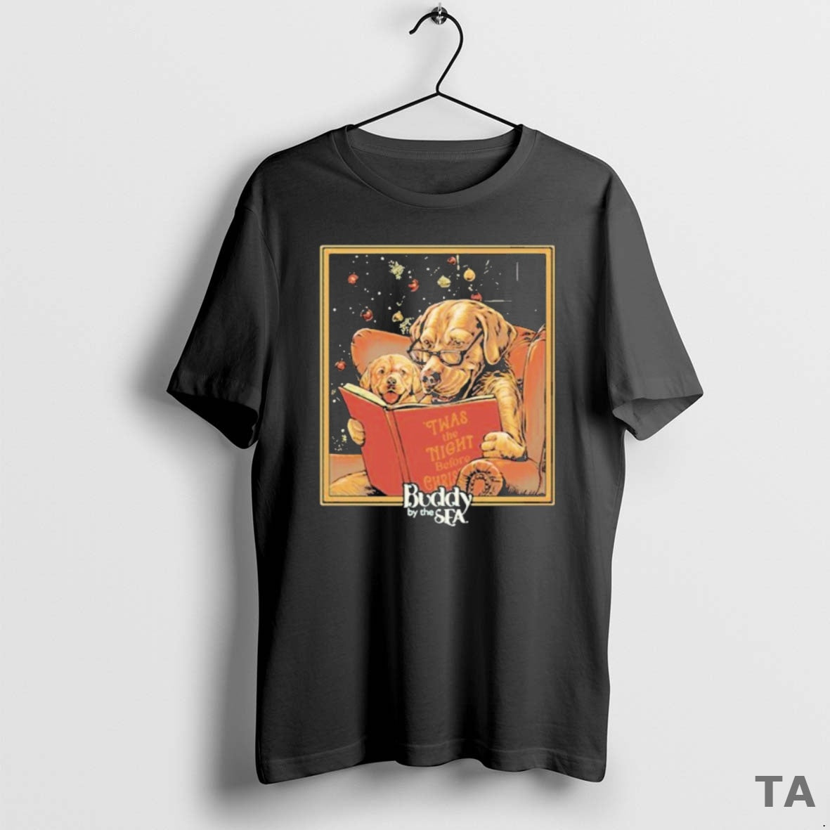 Top Buddy By The Sea Thas The Night Before Christmas T Shirt Sweater