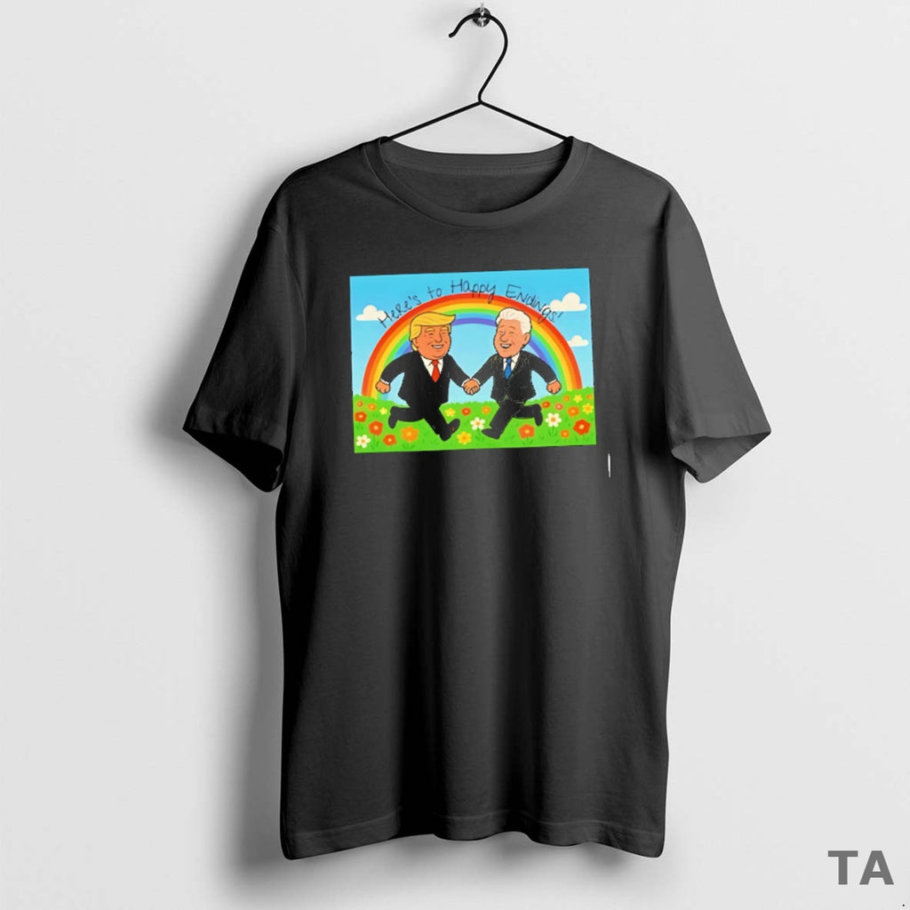 Top Donald Trump Bill Clinton Happy Ending T Shirt Sweater