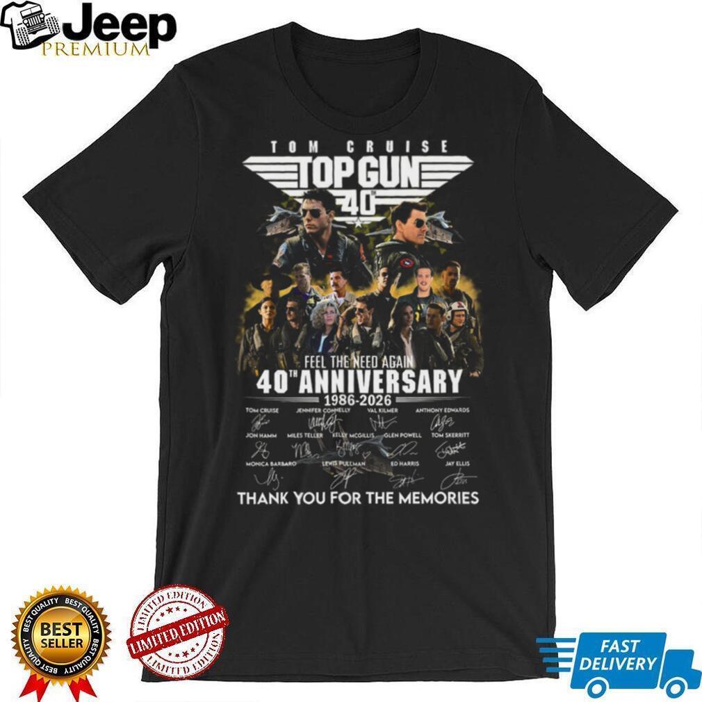 Gun 40th Anniversary Movie Cast Signatures Shirt