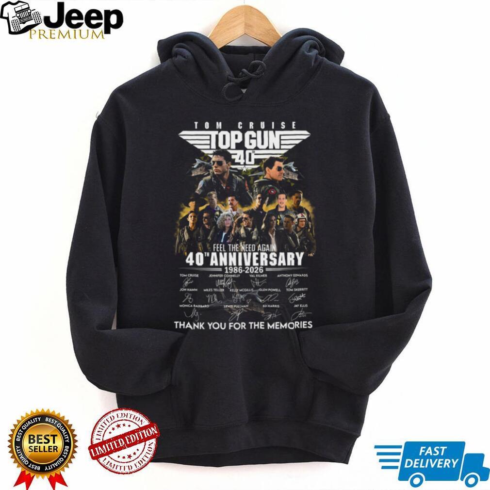 Gun 40th Anniversary Movie Cast Signatures Shirt