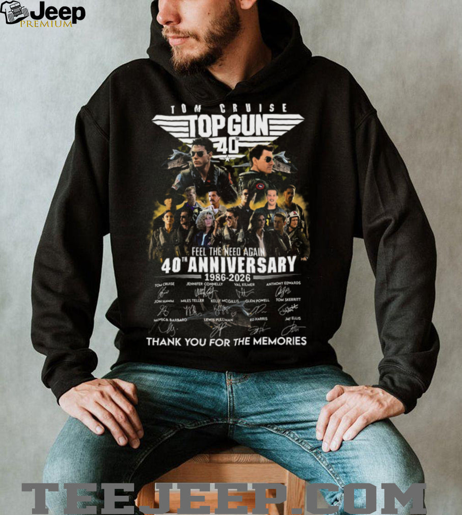 Gun 40th Anniversary Movie Cast Signatures Shirt