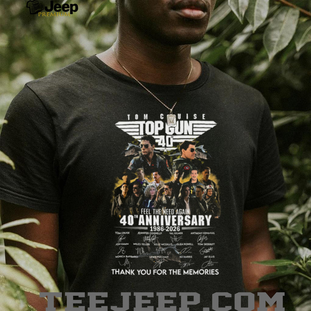 Gun 40th Anniversary Movie Cast Signatures Shirt