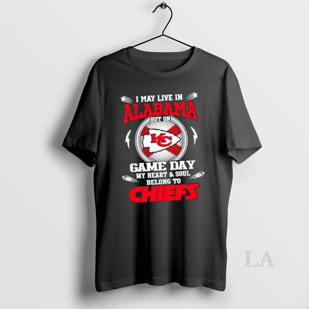 Top I May Live In Alabama But On Game Day My Heart And Soul Belongs