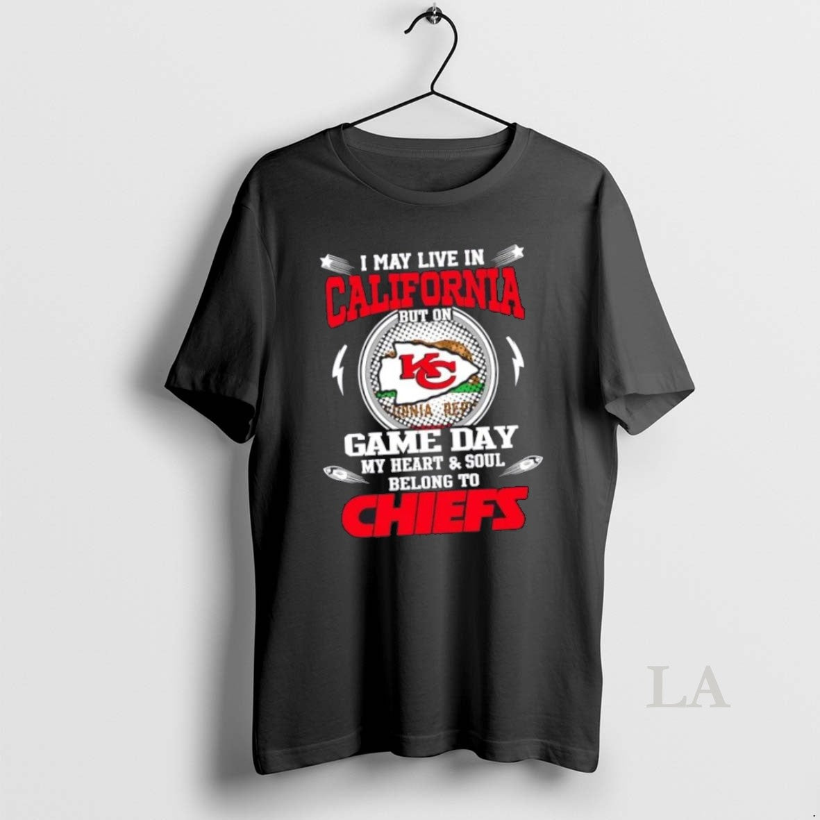 Top I May Live In California But On Game Day My Heart And Soul Belongs