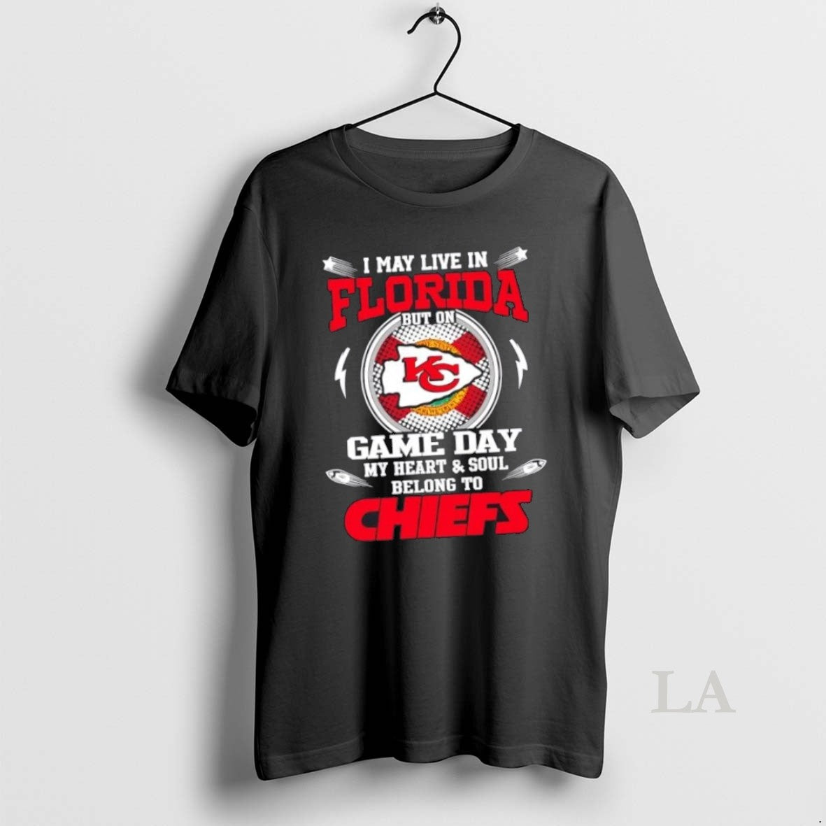 Top I May Live In Florida But On Game Day My Heart And Soul Belongs