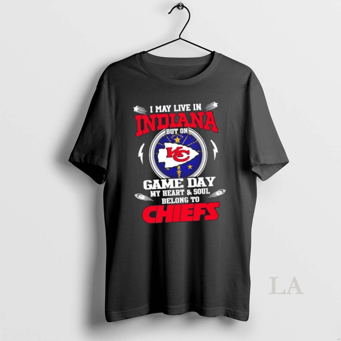 Top I May Live In Indiana But On Game Day My Heart And Soul Belongs