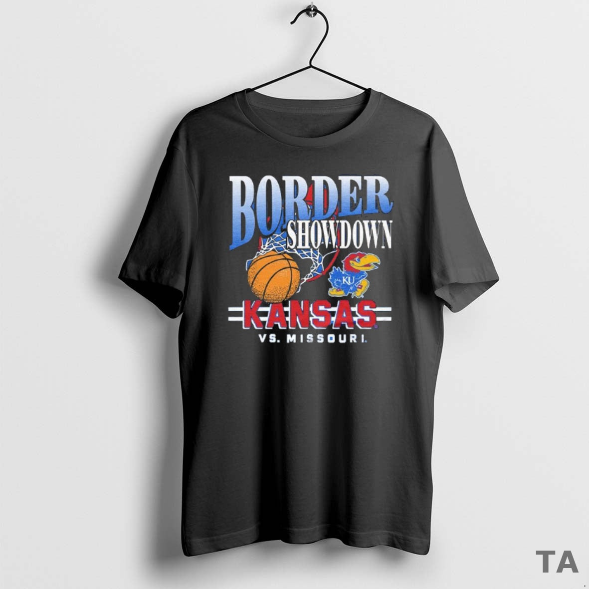 Top Kansas Jayhawks Basketball Border Showdown 2025 Vs Missouri T Shirt Sweater