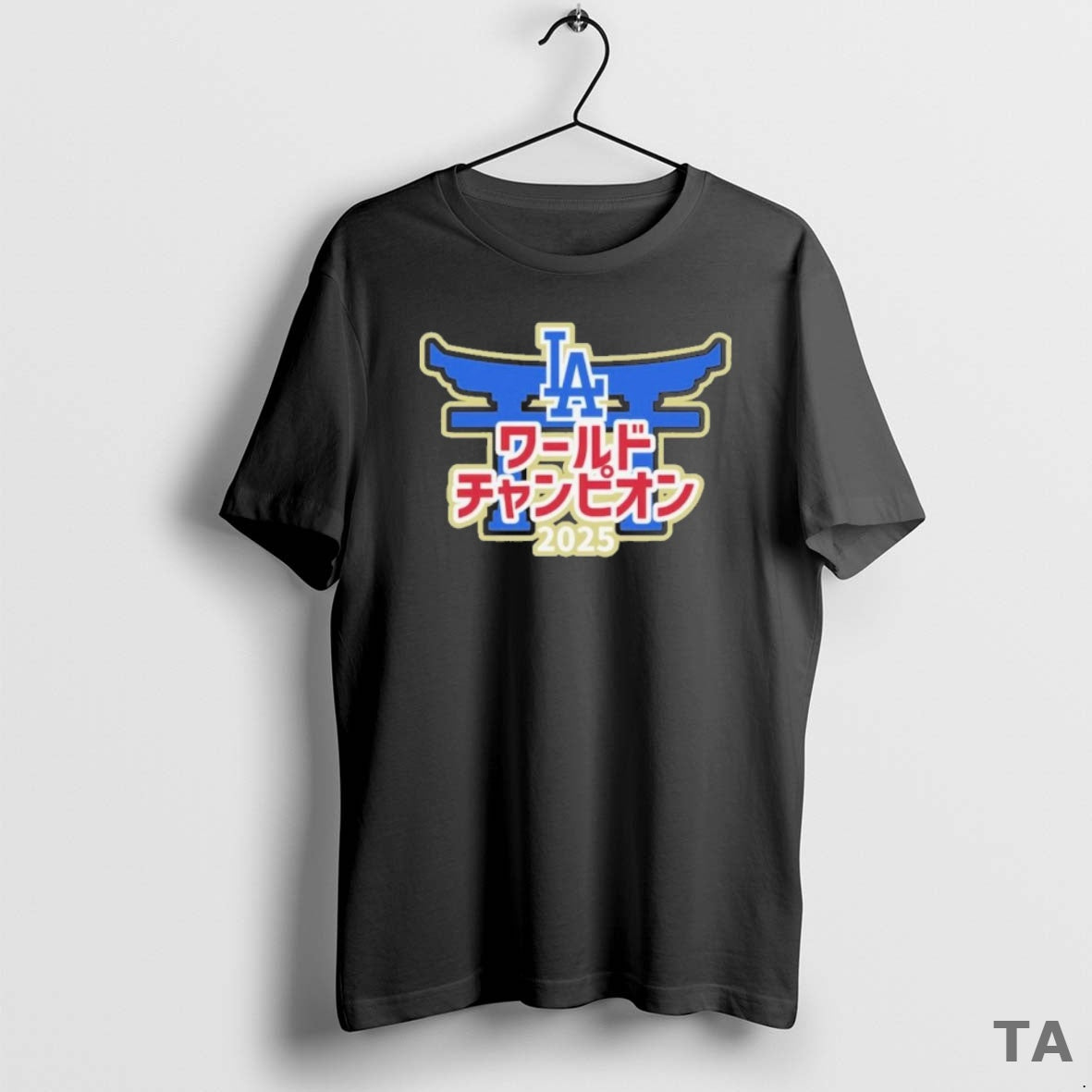 Top Los Angeles Dodgers 2025 World Series Champions Japanese Characters T Shirt Sweater