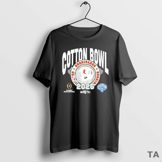 Top Miami 2025 Cotton Bowl Dec 31 T Shirt Sweater Hoodie, Sweatshirt | WearSparks.com