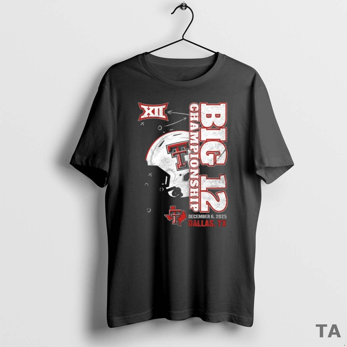 Top Ncaa 2025 Big 12 Football Championship Texas Tech Red Raiders Dec 6 Dallas Tx T-Shirts, Hoodie, Sweatshirt