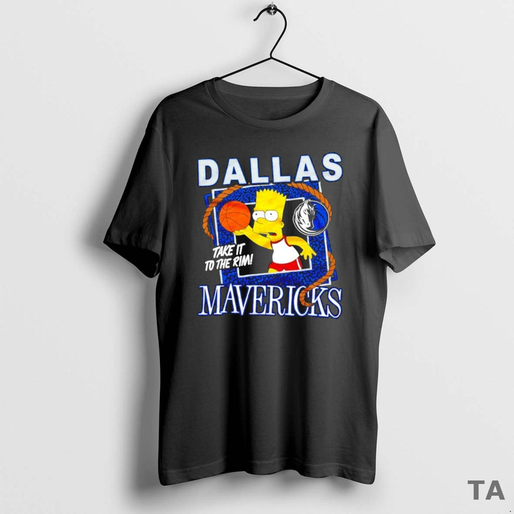 Top The Bart Simpson X Dallas Mavericks Nba Mashup T Shirt Sweater