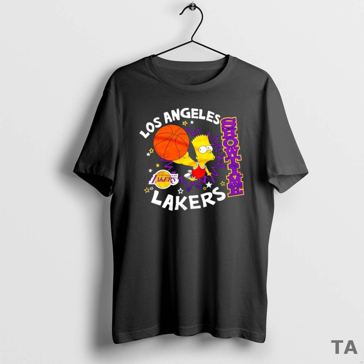 Top The Bart Simpson X Los Angeles Lakers Nba Mashup T Shirt Sweater