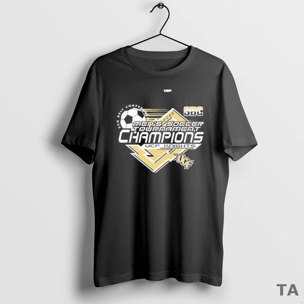 Top Ucf Knights 2025 Sun Belt Conference Mens Soccer Tournament Champions T Shirt Sweater