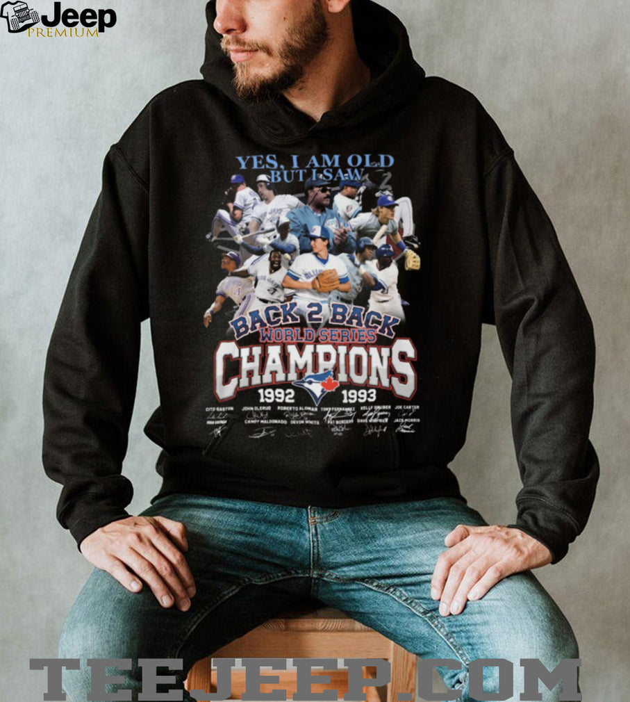 Toronto Blue Jays Back 2 Back World Series Champions 1992 1993 T Shirt