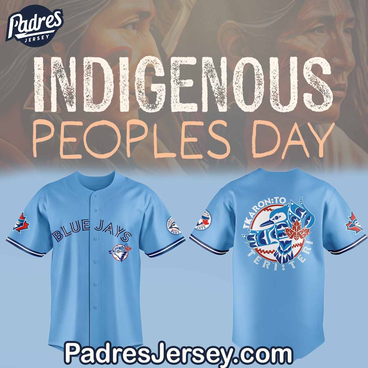 Toronto Blue Jays Indigenous Peoples Day 2024 Baseball Jersey Outfit - Sport Merch - Padres Jersey Oasis: Elevate Your Baseball Style Game