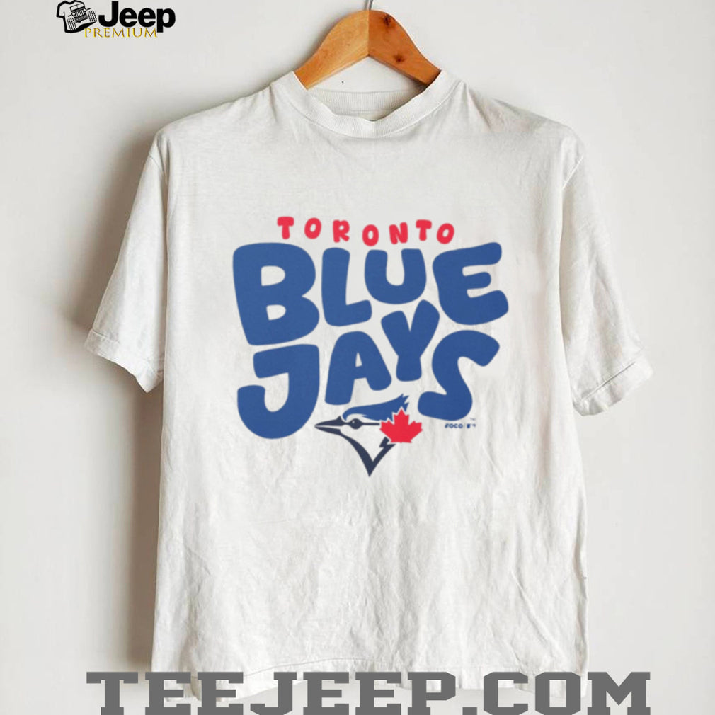 Toronto Blue Jays Oatmeal Heather Bubble Logo Pullover T shirt