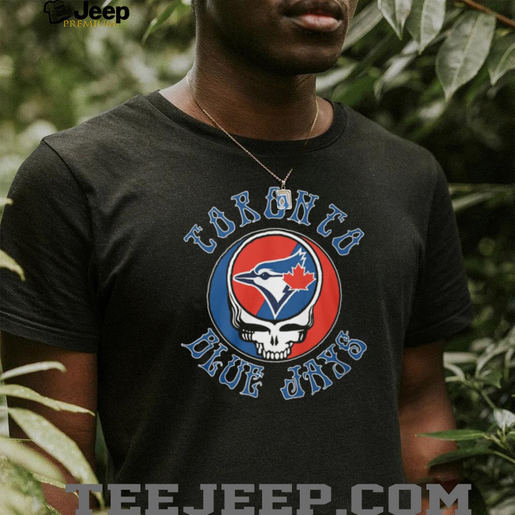 Toronto Blue Jays x Grateful Dead Steal Your Face Baseball Mashup T Shirt